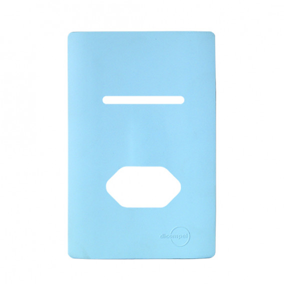 Placa p/ 1 Interruptor + tomada 4x2 - Novara Especiais Celeste